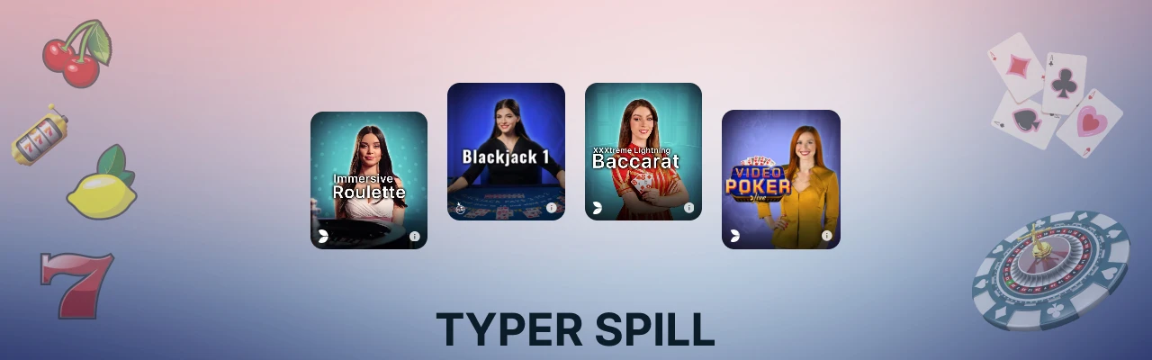 Typer hos miki live casino