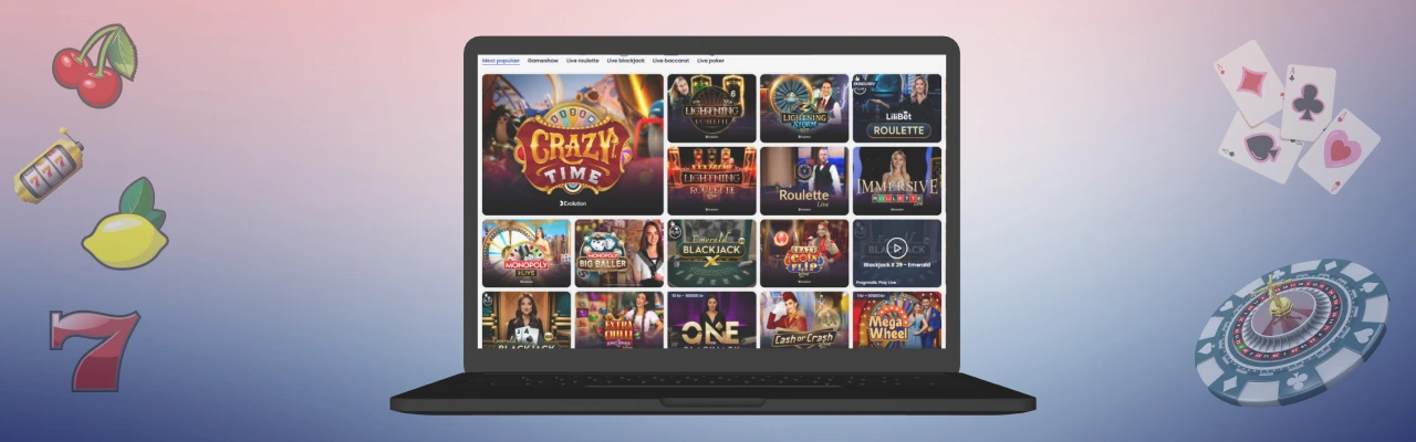 Live casino spillene hos lilibet
